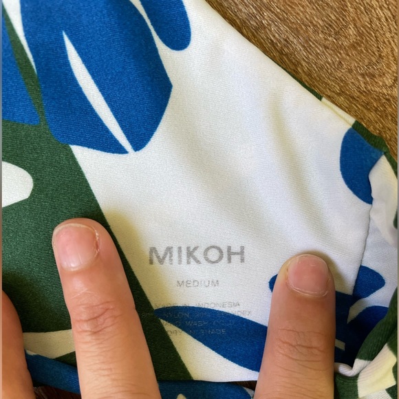 ✨SET✨ Mikoh - Monstera print in Blue/Green sz Small - Picture 4 of 6